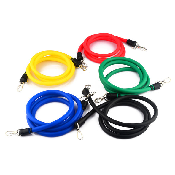 10pcs/set Resistance Bands Expander Body Building Gym Trainers Home Fitness Equipment Yoga Pilates Crossfit Elastic Gum Ropes
