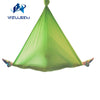 Gold 5m full sets Aerial Yoga Hammock Swing Trapeze AntiGravity Inversion equipment +daisy chain+autolock carbiner +ring mount
