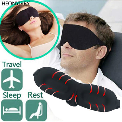 1 PCS 3D Portable Soft Travel Sleep Rest Aid Eye Mask Cover Eye Patch Sleeping Mask Case Blindfold Eye Mask Eyeshade Massage