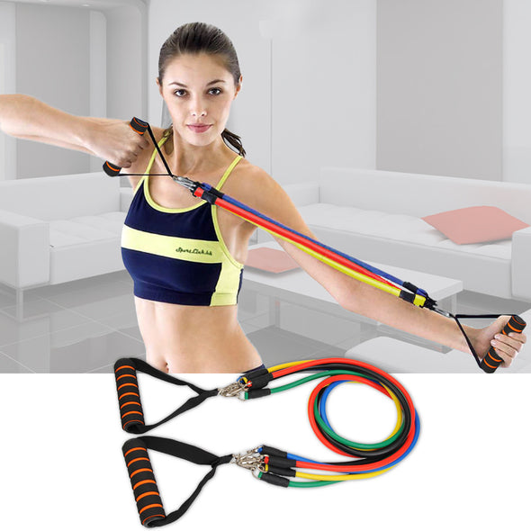 Women's Chest Expander Puller Exercise CrossFit Muscle Training Rope Fitness Resistance Cable Rope Tube Resistance Bands