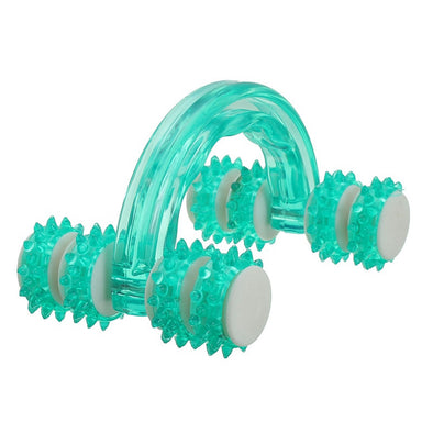 NewEight Roller Wheels Massager Body Fitness Massage Roller Rainbow Arch Massage Wheel Lunar Rover Vehicle Massager Color Random
