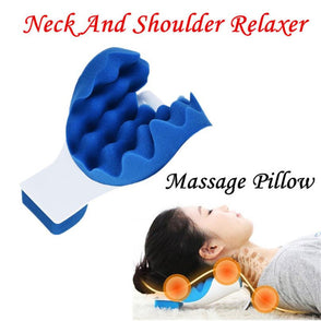 Neck And Shoulder Relaxer Pillow Neck Pain Relief Massage Pillow Neck Support Cushion Drop Shipping