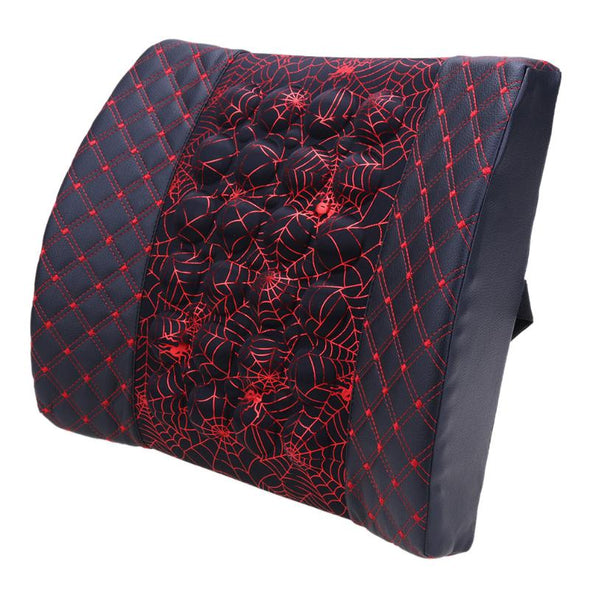 1Pcs 12V Electric car auto Massage Waist Seat Support Massage Lumbar Support Car Interior Backrest High-end Auto Supplies Pillow