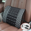 Atreus 12V car seat massage lumbar support cushion for BMW E46 E60 Ford focus 2 Kuga Mazda 3 cx-5 Volkswagen Polo Golf 4 6 GTI