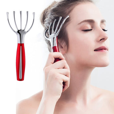 Electric Vibrated Octopus Gripper Scalp Claw Head Spa Comb Massage Stress Relief Grooming Supplies