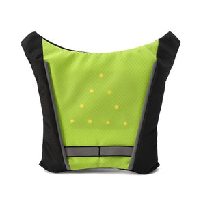 Cycling Vest Outdoor Warning LED Light Safety Jacket Single Signal Reflective