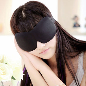 3D EYE MASK TRAVEL SLEEPING SOFT COVER SHADE BLINDFOLD SPONGE BLINDER EYE PATCH